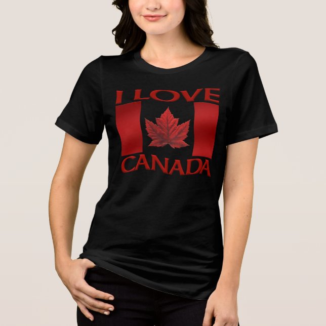 I Kärlek Canada T-shirt Organic Women's Canada Tee (Framsida)