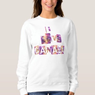 I Kärlek Canada Women's Basic Sweatshirt T Shirt