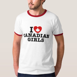 I Kärlek Canadian Girls T-shirt