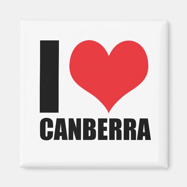 I kärlek Canberra Magnet (Framsidan)
