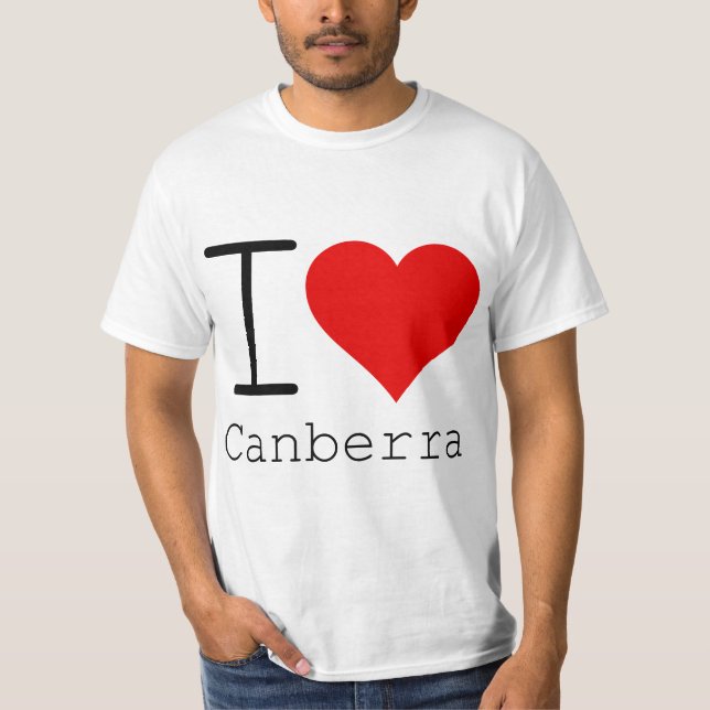 I kärlek Canberra T Shirt (Framsida)
