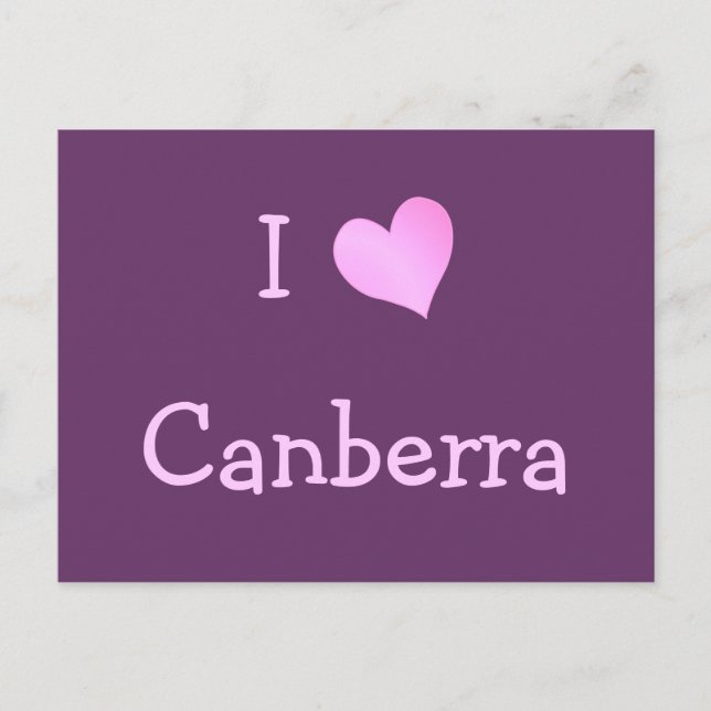 I Kärlek Canberra Vykort (Framsida)