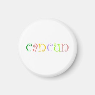 I kärlek Cancun Magnet