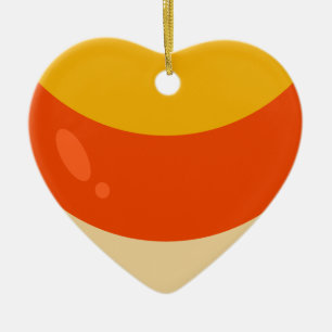 I Kärlek Candy corn Halloween Julgransprydnad Keramik