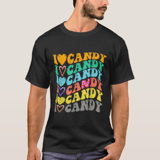 I Kärlek Candy Halloween fest Cute Bus eller godis T Shirt