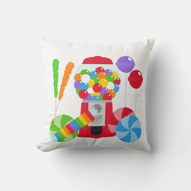 I Kärlek Candy Pillow Kudde (Framsida)