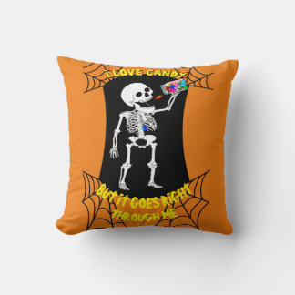 I Kärlek Candy Skeleton Pillow Kudde