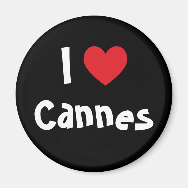 I Kärlek Cannes Magnet (Framsidan)