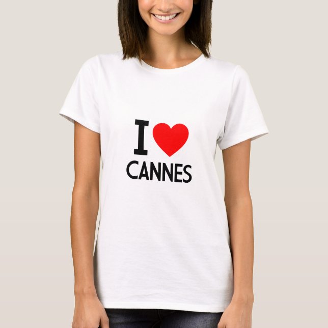 I Kärlek Cannes Tee Shirt (Framsida)
