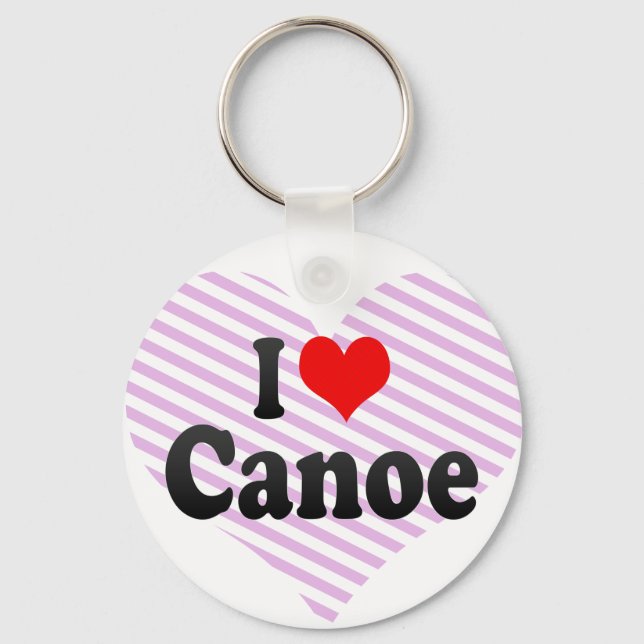 I kärlek Canoe Nyckelring (Framsida)