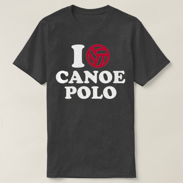 I kärlek canoe polo t shirt (Design framsida)