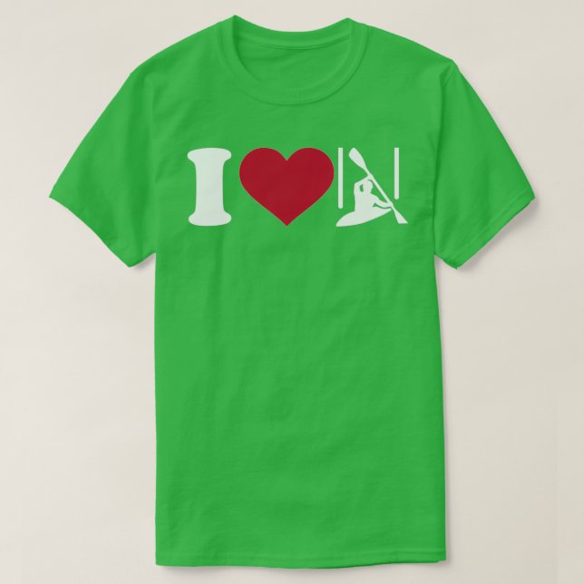 I kärlek canoe slalom 3 t shirt (Design framsida)