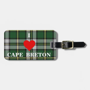 I kärlek CAPE BRETON Personlig Travel märkre Bagagebricka