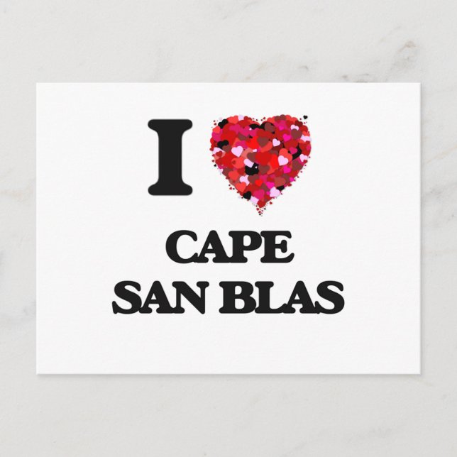 I kärlek Cape San Blas Florida Vykort (Framsida)