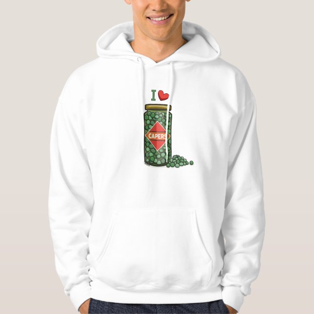 I Kärlek Capers Hoodie (Framsida)
