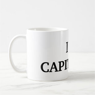 I kärlek Capitalism Lustigt Konservativ Politiskt Kaffemugg