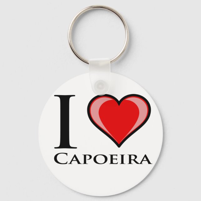 I Kärlek Capoeira Nyckelring (Framsida)