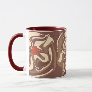 I kärlek cappuccino mugg