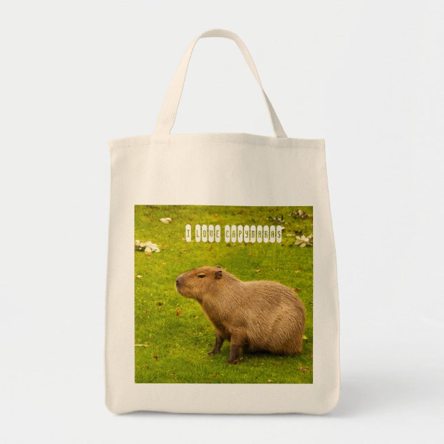 I kärlek Capybaras Bag Tygkasse (Framsidan)