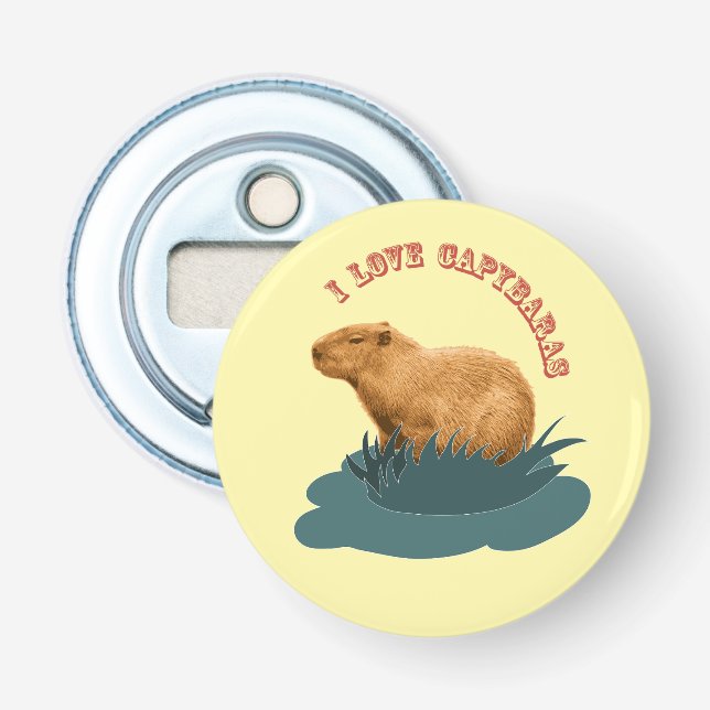 I Kärlek Capybaras Flasköppnare (Framsidan)