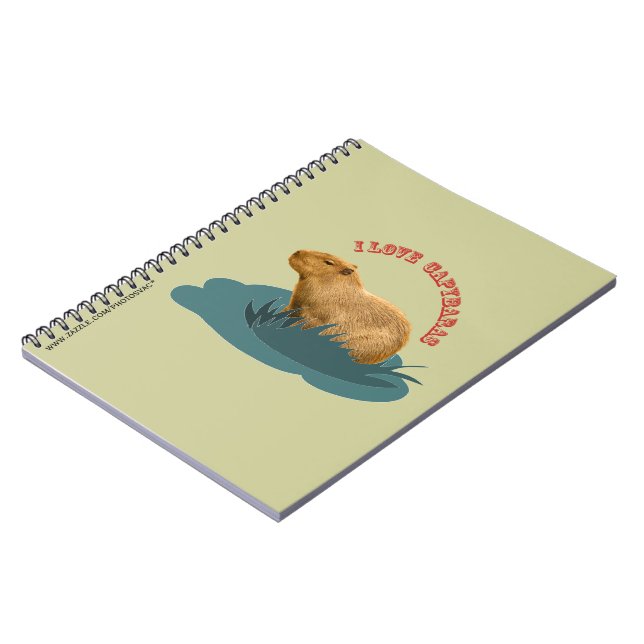 I kärlek Capybaras Notebook Anteckningsbok (Vänstra Sidan)