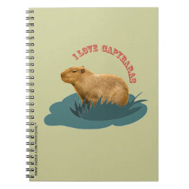 I kärlek Capybaras Notebook Anteckningsbok