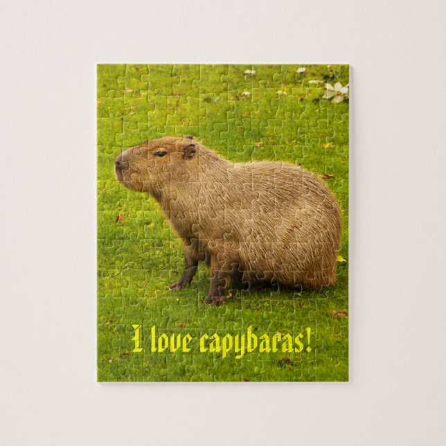 I kärlek capybaras Puzzle Pussel (Vertikal)
