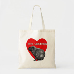 I Kärlek Capybaras Tygkasse