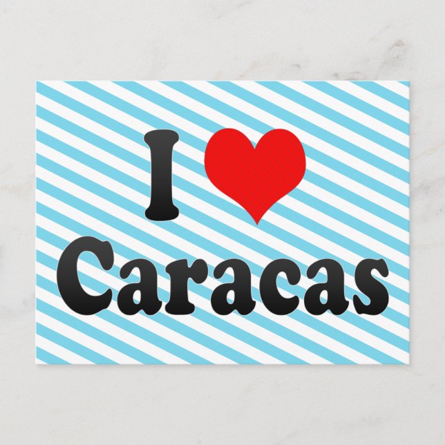 I Kärlek Caracas, Venezuela Vykort (Framsida)