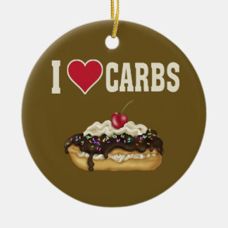 I Kärlek Carbs Julgransprydnad Keramik