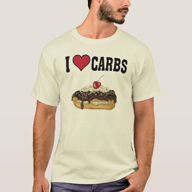 I Kärlek Carbs T Shirt (Framsida)