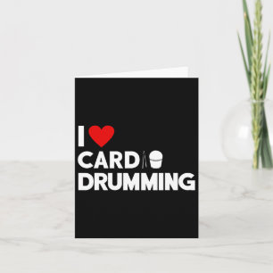 I Kärlek Cardio Drumming Gym Fitness Cl Workout Kort