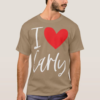 I Kärlek Carly Namn Personlig Girl Woman Bff Frie T Shirt