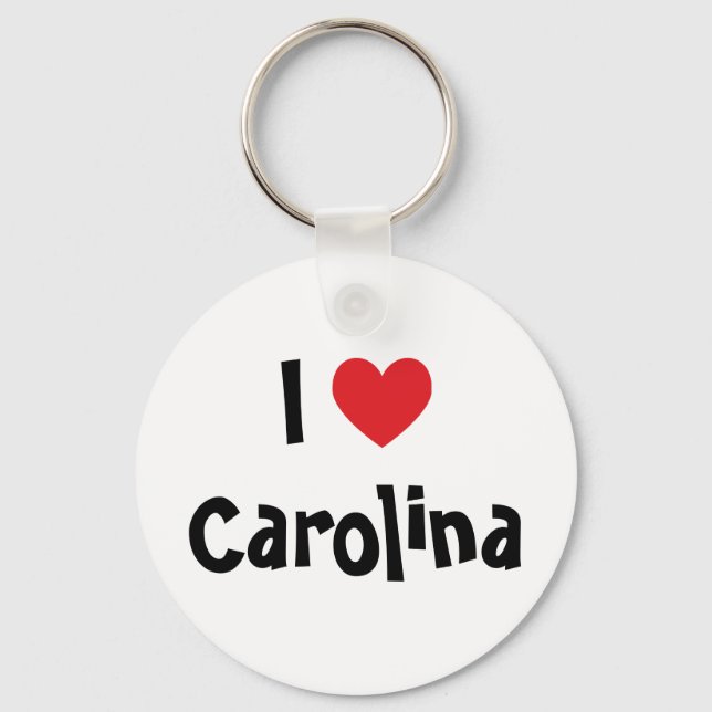 I Kärlek Carolina Keychain Nyckelring (Framsida)