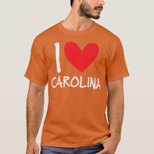 I Kärlek Carolina Namn Personlig Girl Woman Bff H T Shirt