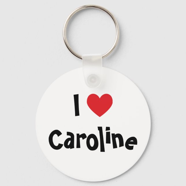 I Kärlek Caroline Keychain Nyckelring (Framsida)
