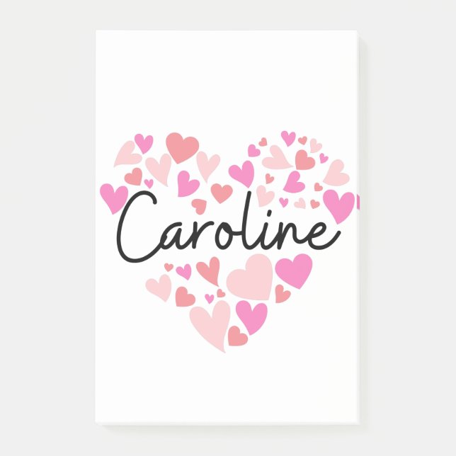 I kärlek Caroline Post-it Block (Framsida)