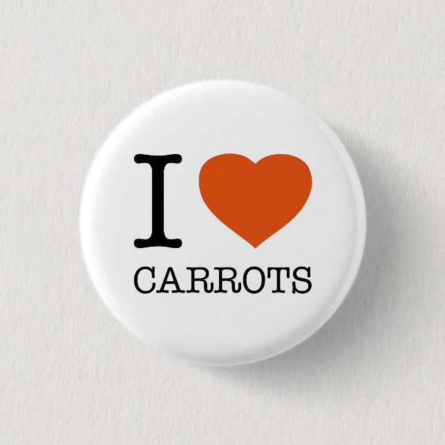 I KÄRLEK CARROTS KNAPP (Framsida)