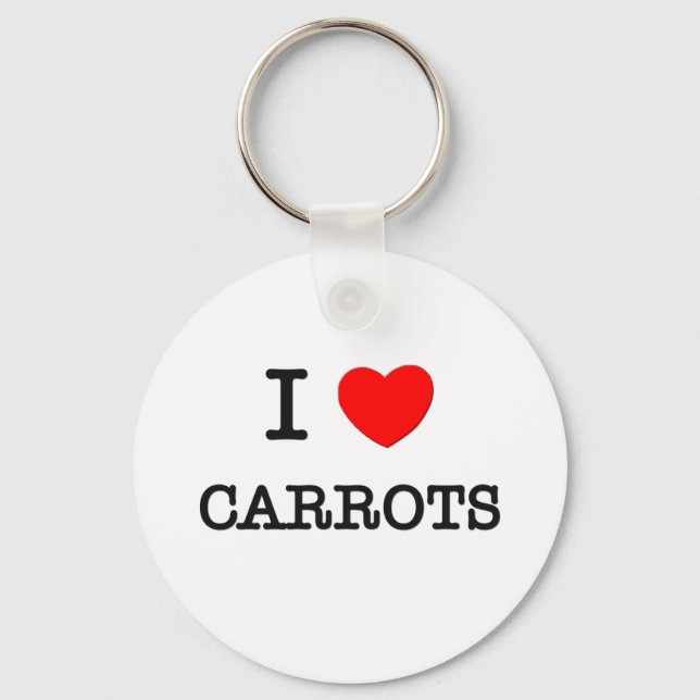 I Kärlek CARROTS (mat) Nyckelring (Framsida)