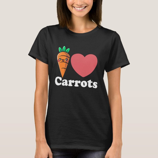 I kärlek Carrots T Shirt (Framsida)