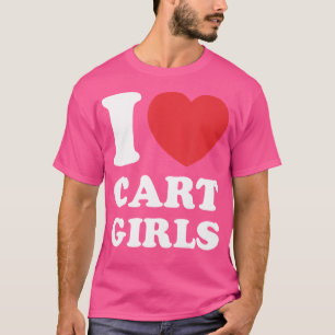 I Kärlek Cart Girls Funny Golf Klubb Golfer Humor T Shirt