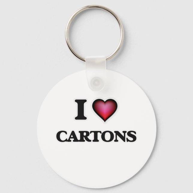 I kärlek Carton Nyckelring (Framsida)