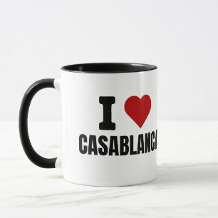 I kärlek casablanca - jag hjärtcasablanca morocco mugg
