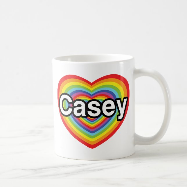 I kärlek Casey: regnbåge Kaffemugg (Höger)