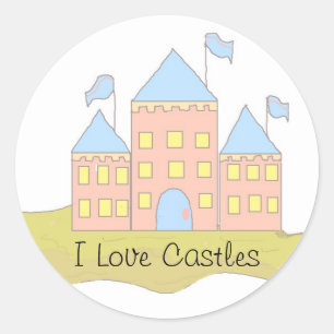 I Kärlek Castles Runt Klistermärke