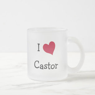 I Kärlek Castor Frostad Glasmugg