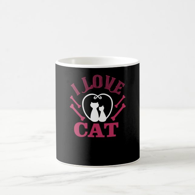 I Kärlek Cat Kaffemugg (Center)