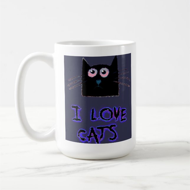" I KÄRLEK CAT:s " KORT" Kaffemugg (Vänster)