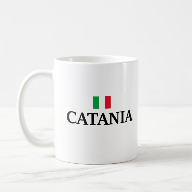 I kärlek Catania Italien Kaffemugg (Vänster)