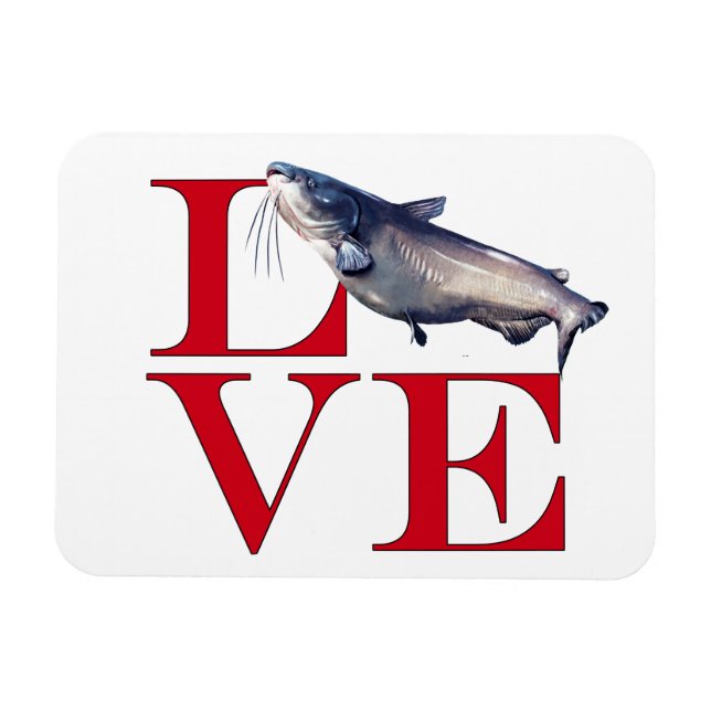 I Kärlek Catfish Magnet (Horisontell)